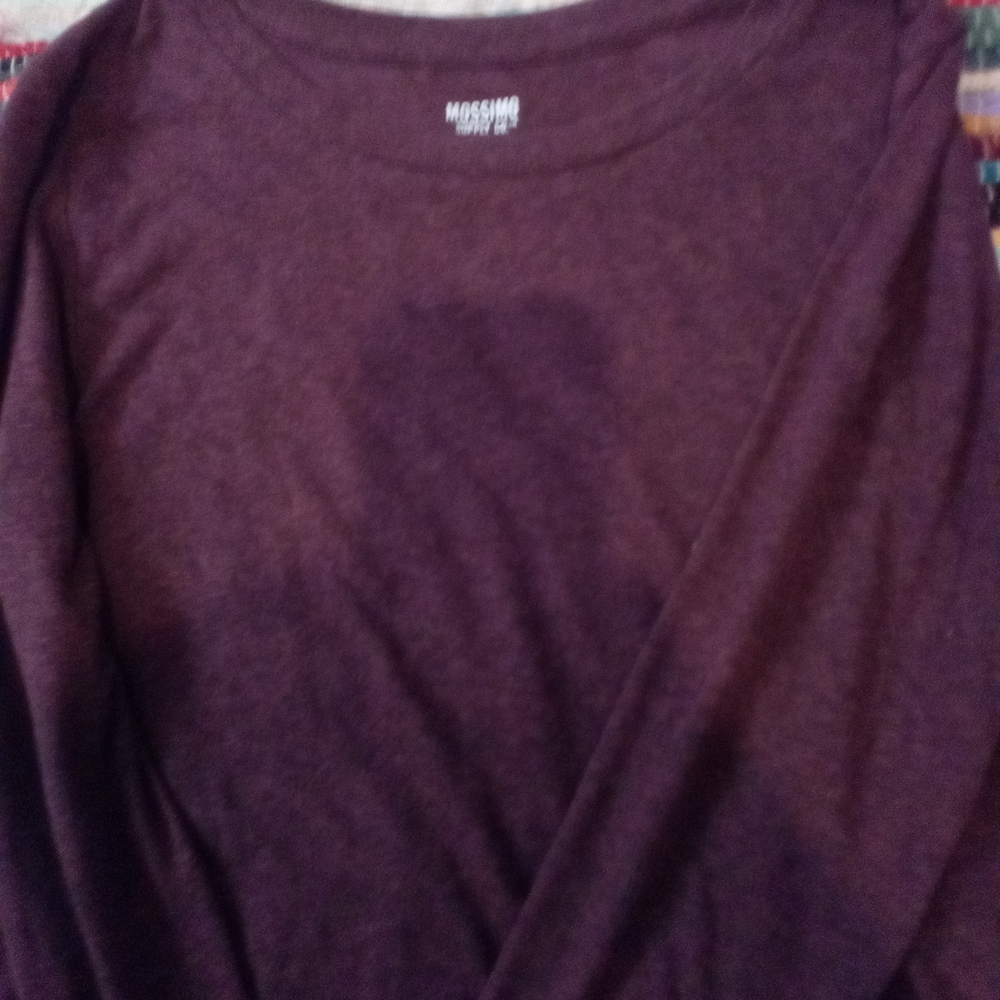 Mossimo Burgundy Long Sleeve Top